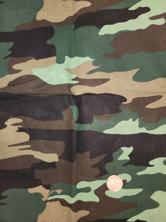 Fabric Destash - Simple Camo Print
