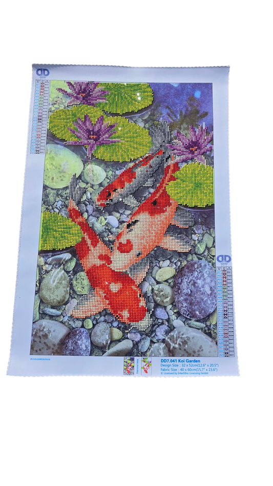 Finished Diamond Painting - Koi Pond