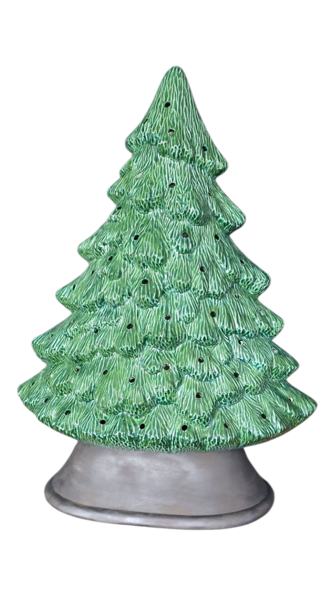 Large Ceramic Tree, Seirra Spruce Mantle