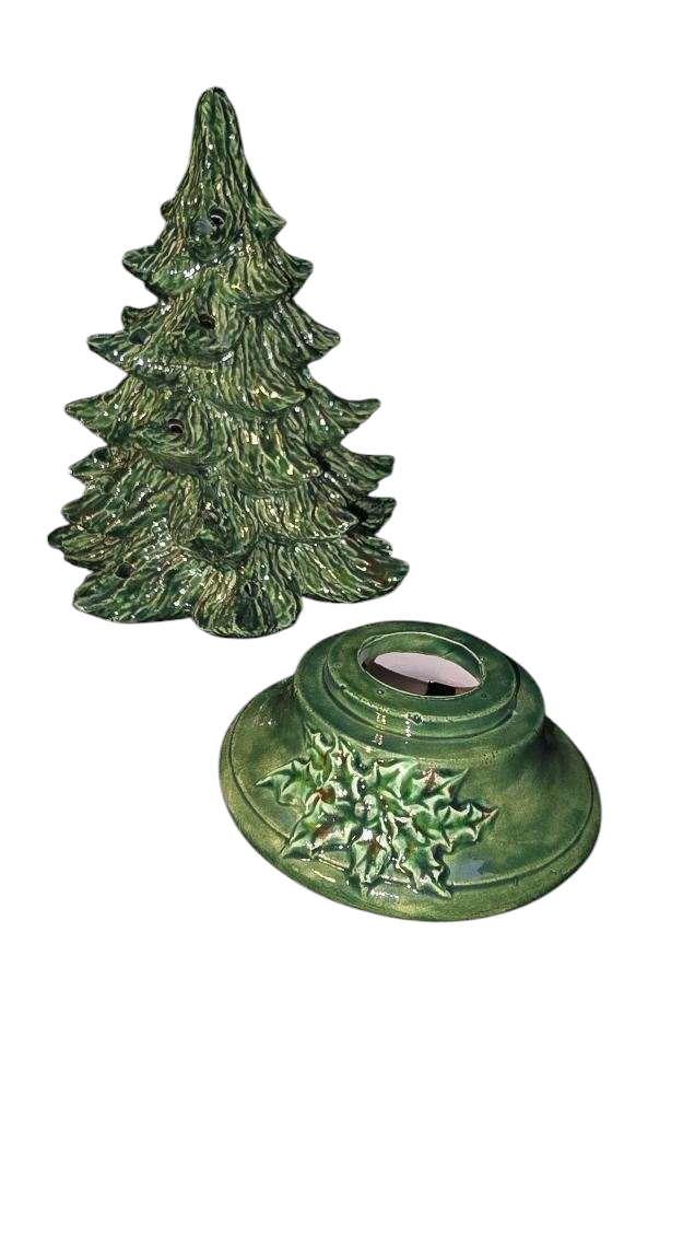 Handmade Ceramic Christmas Tree, Traditional Holiday Design