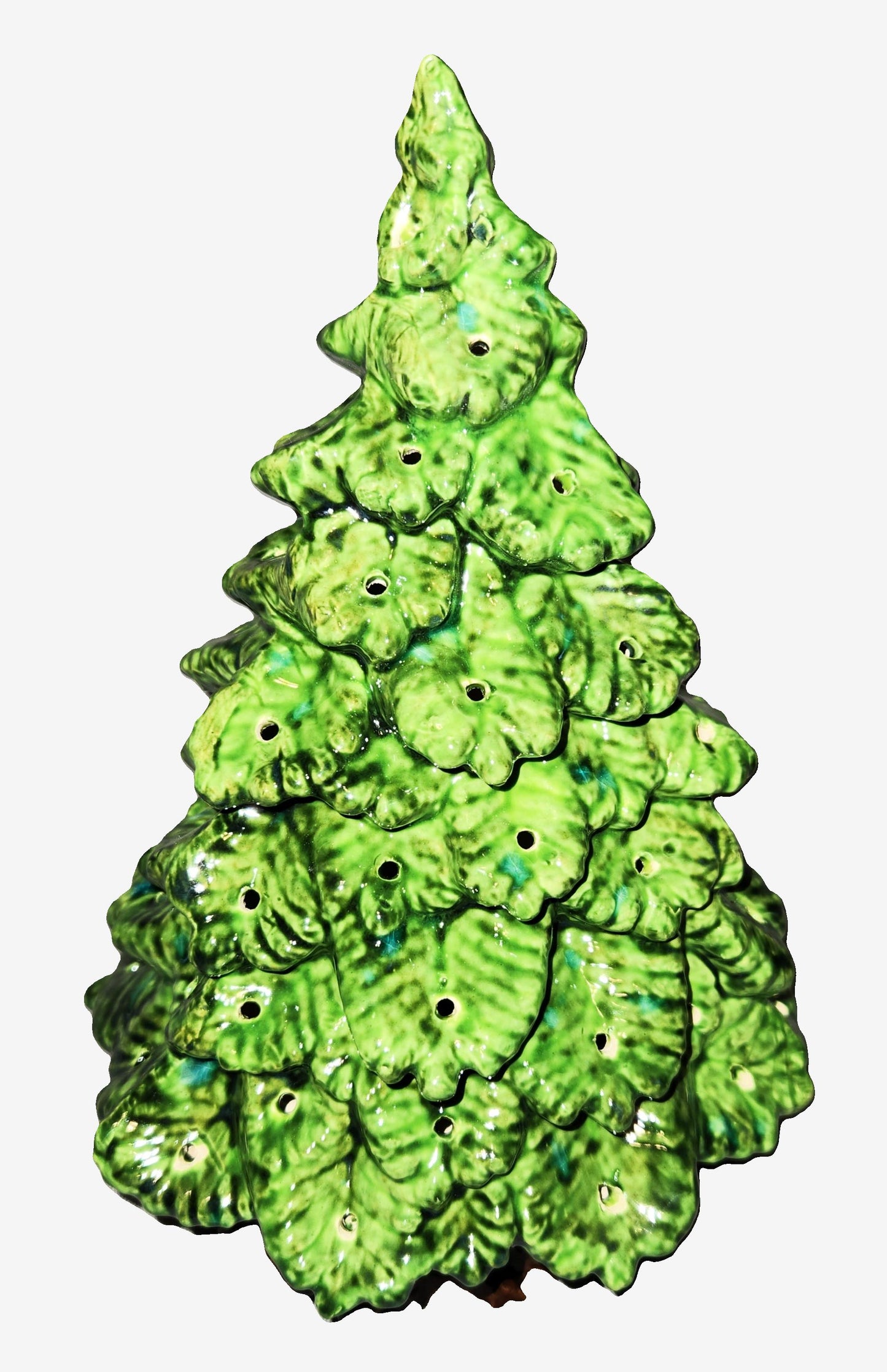 Handmade Ceramic Christmas Tree, Traditional Holiday Design