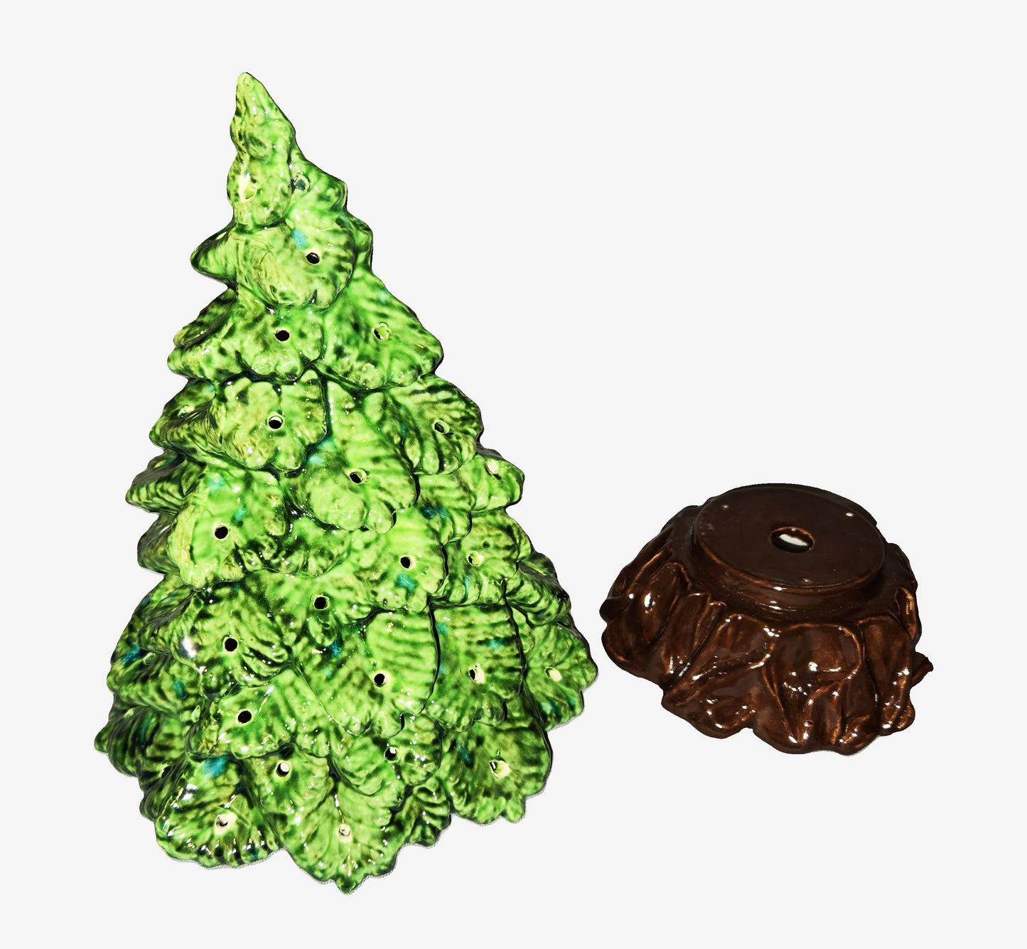 Handmade Ceramic Christmas Tree, Traditional Holiday Design