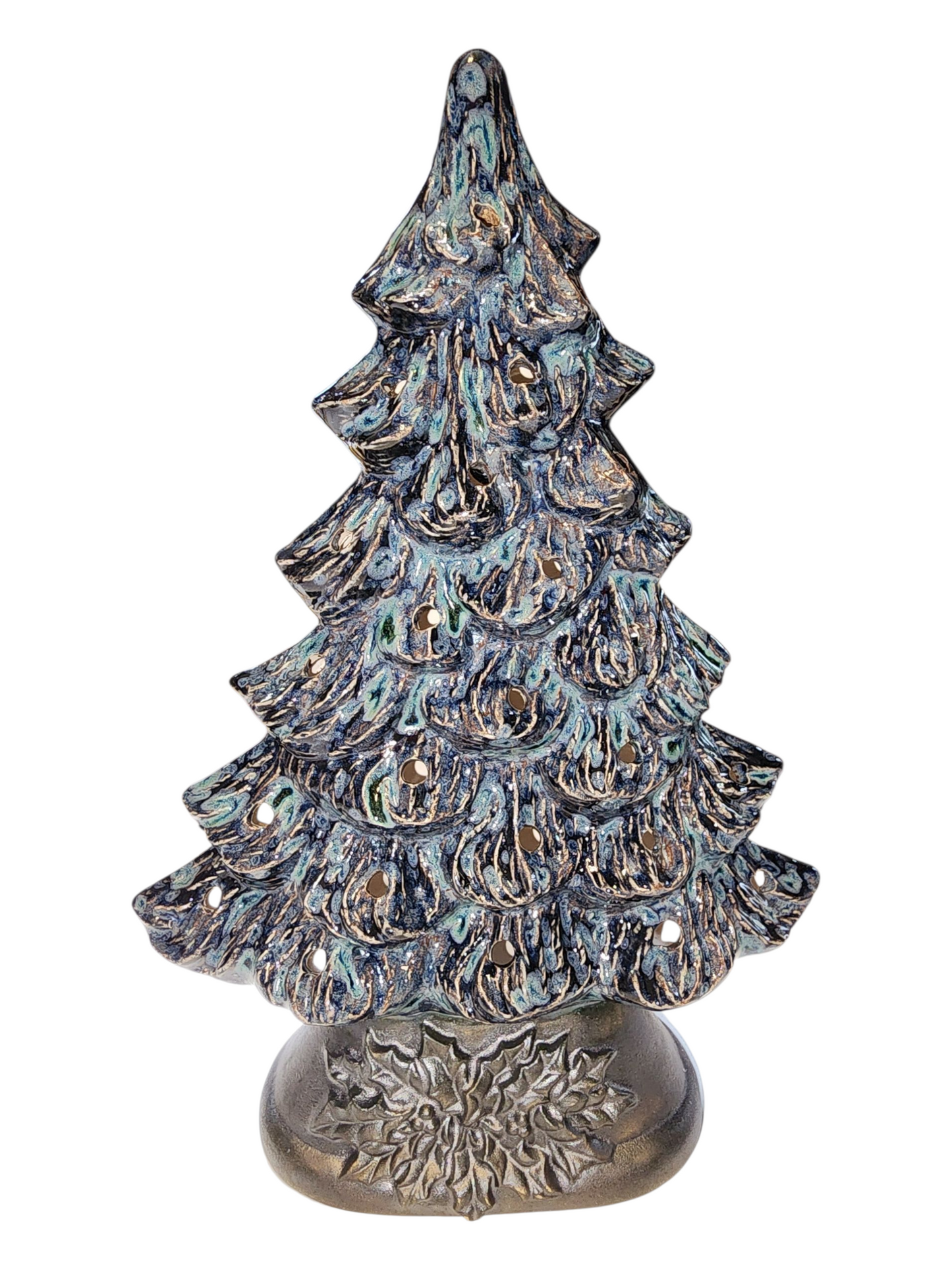 Medium Handmade Ceramic Christmas Tree, Nowell Mantle, Autumn & Spooky Style