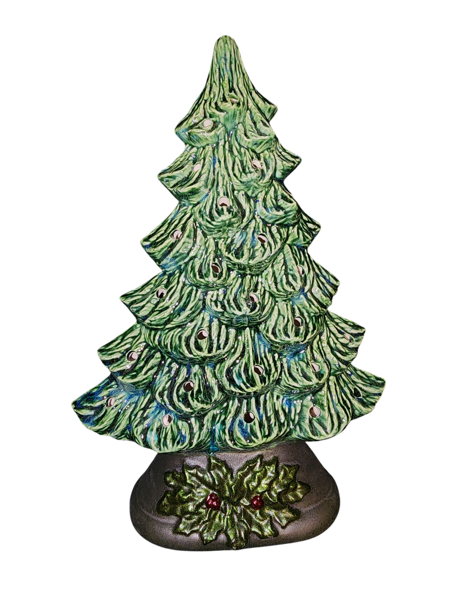 Handmade Ceramic Christmas Tree, Traditional Holiday Design