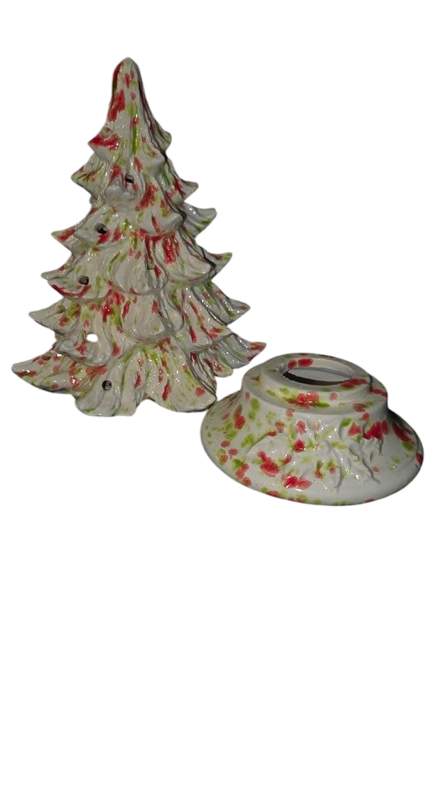 Handmade Ceramic Christmas Tree, Traditional Holiday Design