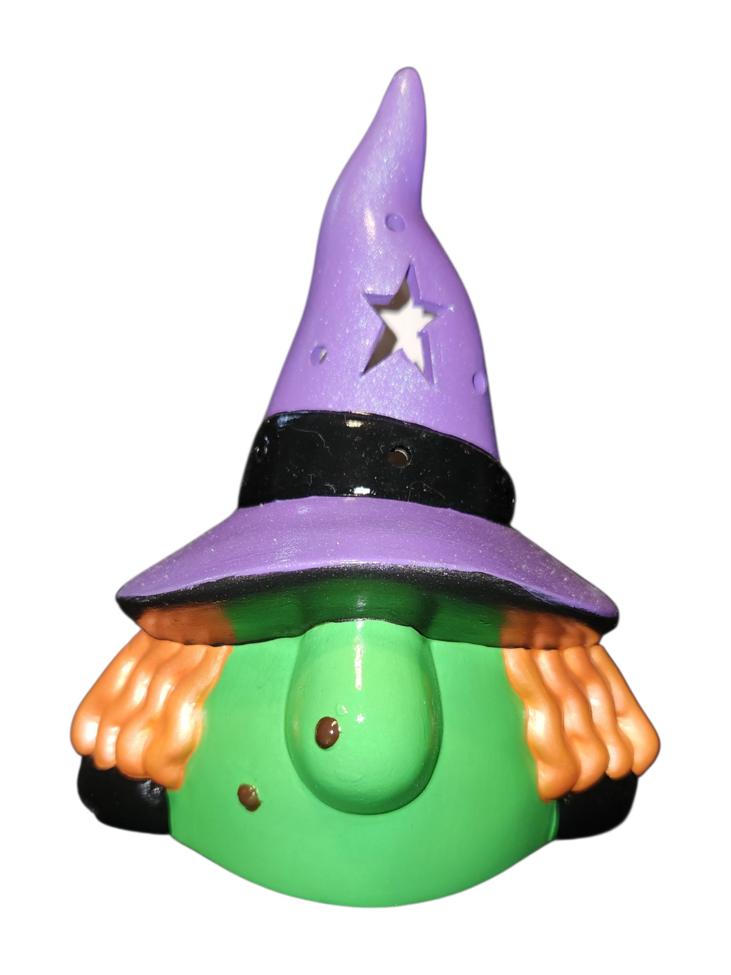 Hand-Painted Ceramic Halloween Gnomes – Mummy, Dracula, Frankenstein & Witch