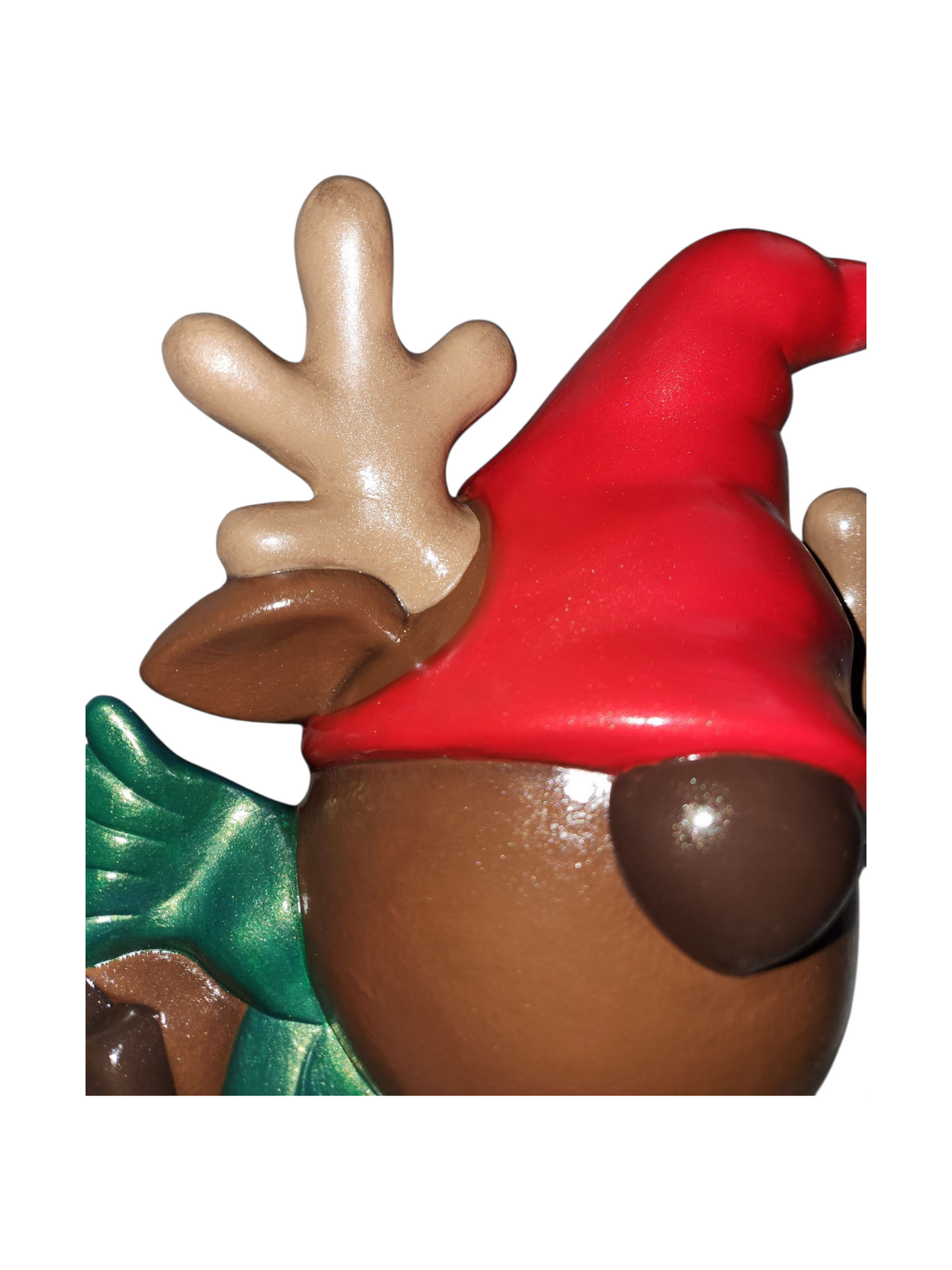 Handmade Ceramic Reindeer Gnome