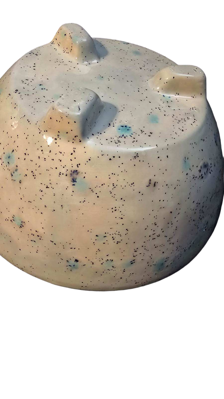Ceramic - Violet Pot - L - Northern Lights & Light Blue