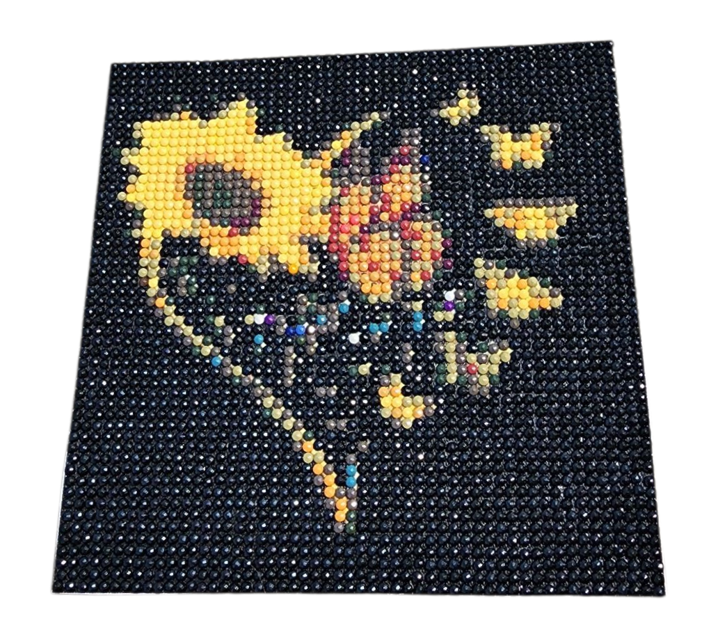 Finished Diamond Painting - Sunflower & Butterflies