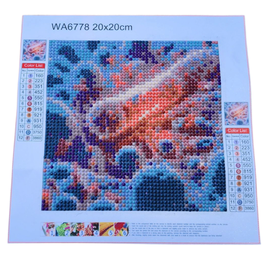 Finished Diamond Painting - Science, Bacterium