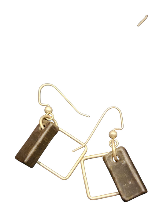 Handmade Glass & Crystal Earrings, Simple Assorted Colors - Blacks & Greys