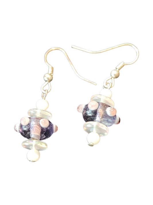 Handcrafted Earrings – Lampwork Glass Beads, Assorted Designs