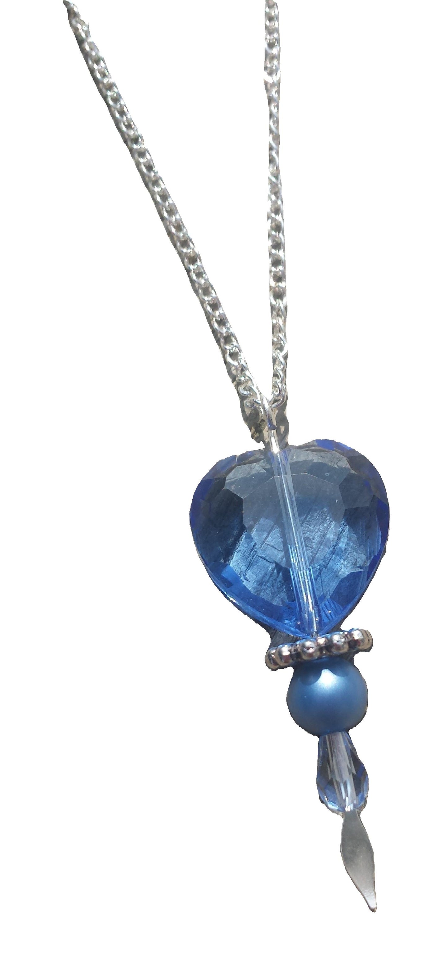 Jewelry - Necklace - Blue Crystal Heart
