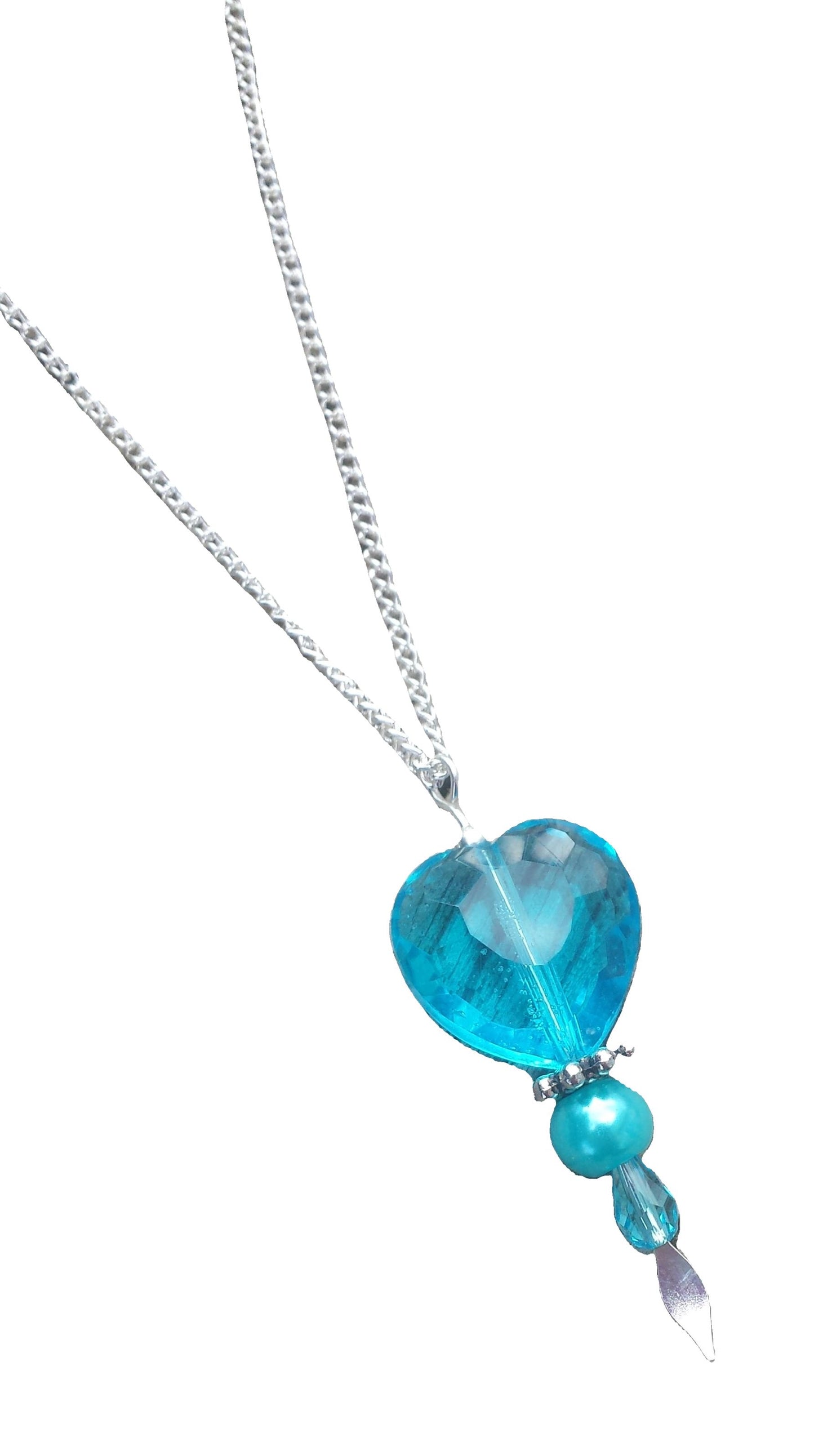 Jewelry - Necklace - Aquamarine Heart