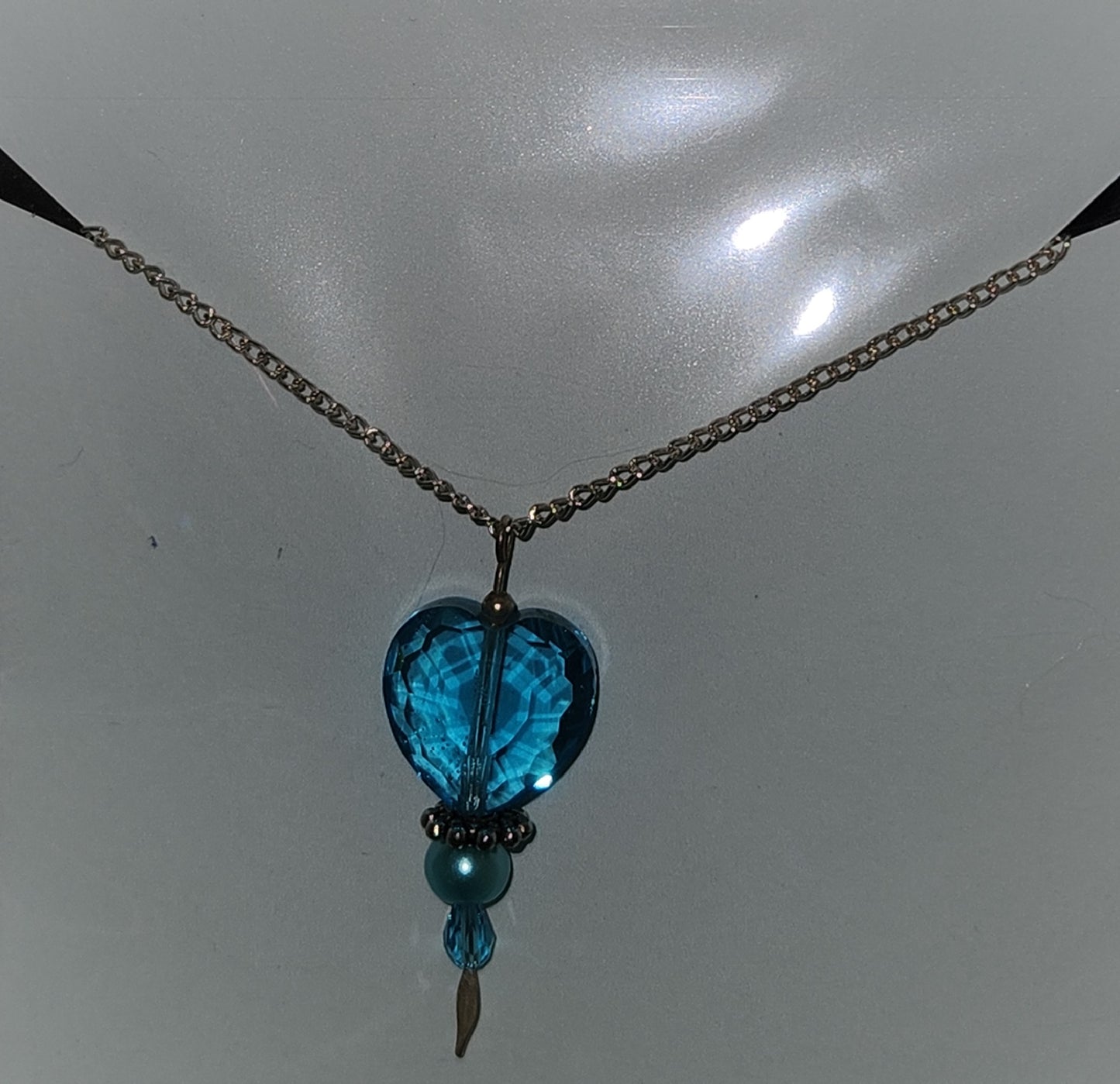 Jewelry - Necklace - Aquamarine Heart
