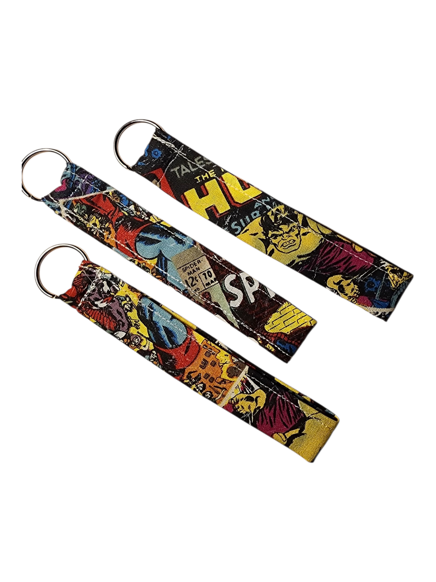 Fabric Wristlet Keychain – Licensed Print Handmade Accessory