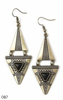 Costume Earrings, Diamonds & Triangles