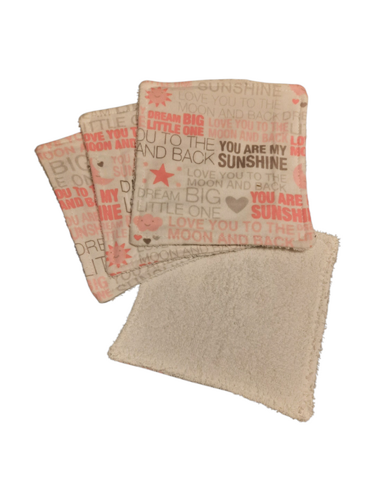 Small Baby Washcloth – Handmade, Soft & Gentle (Set of 4)