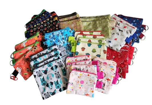 Zipper Pouch - Doggie Bag, Assorted Designs & Prints - Small