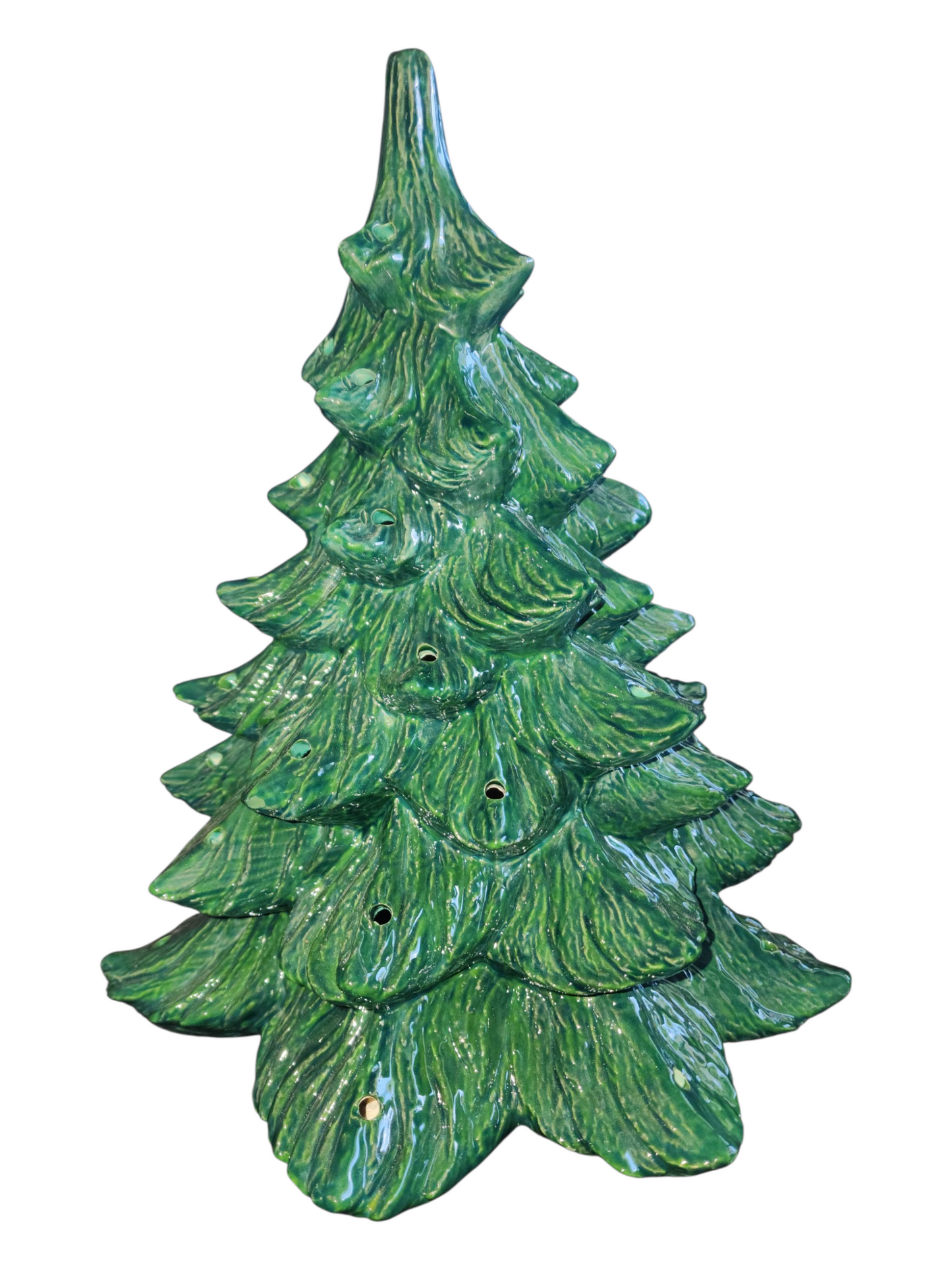 X-Large Ceramic Tree, Nowell with Holly Base