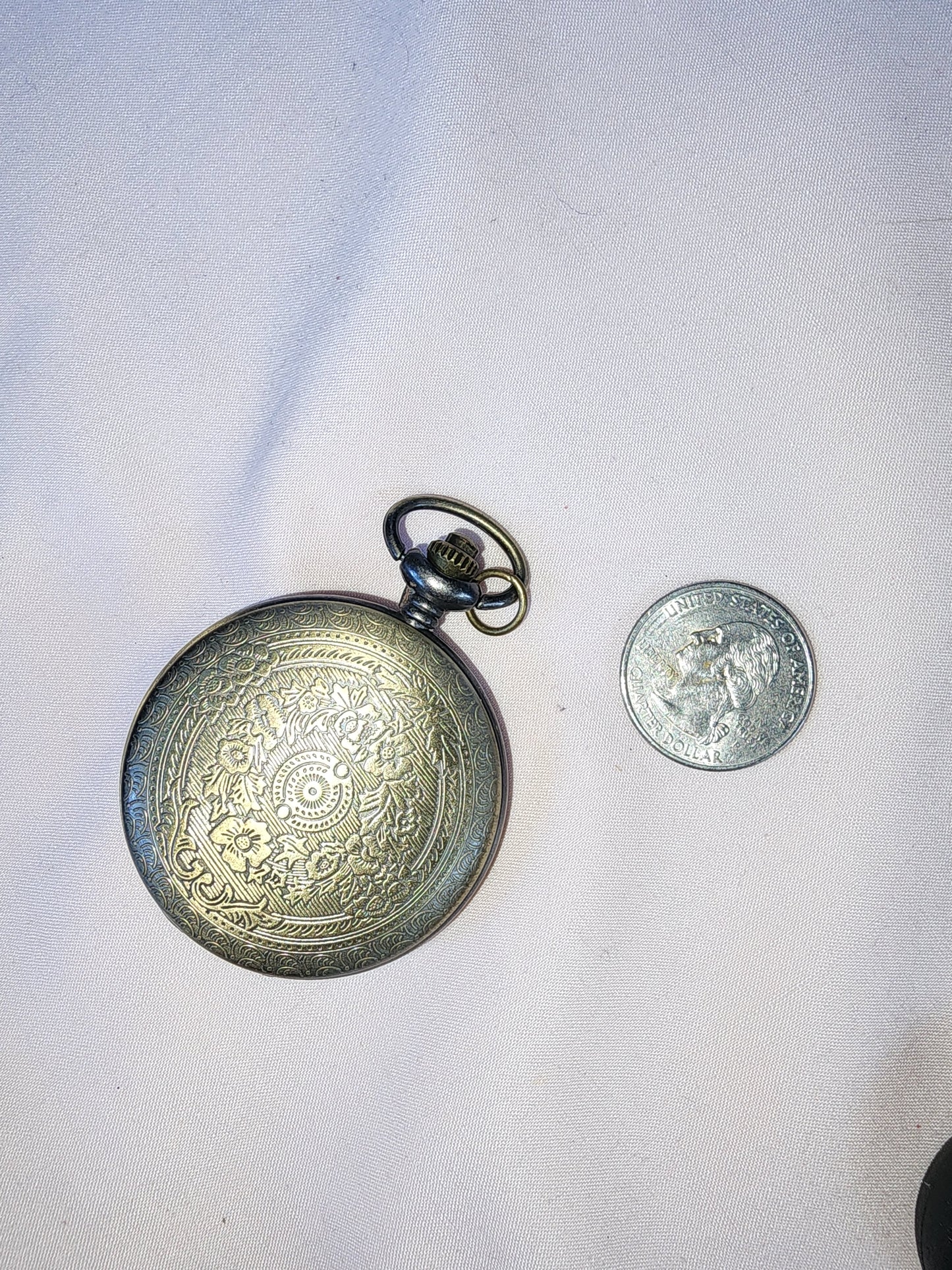 Jewelry Destash, Brass Pocket Watch