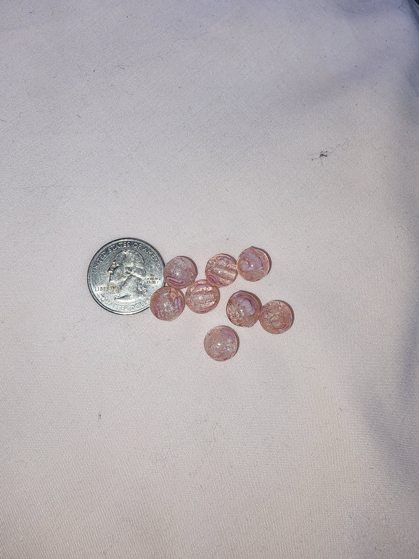 Jewelry Destash, Pink Glass Beads
