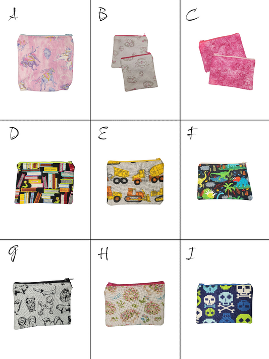 Zipper Pouch - Assorted Prints