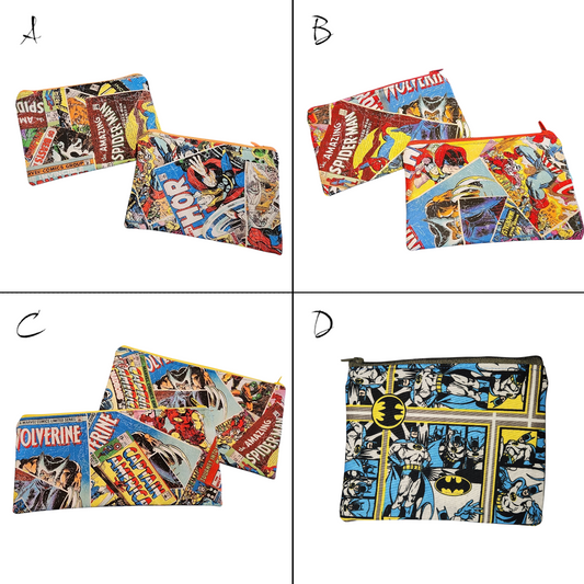 Zipper Pouch - Comic Book Prints