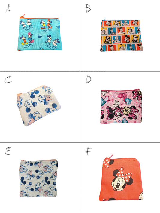 Zipper Pouch - Disney's Characters Prints