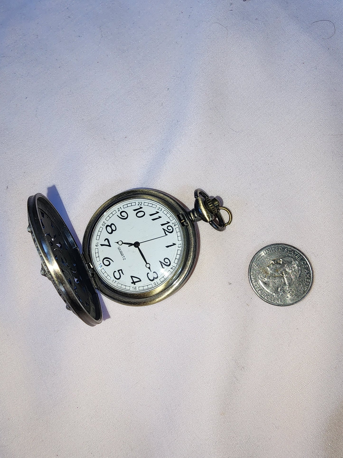 Jewelry Destash, Brass Pocket Watch