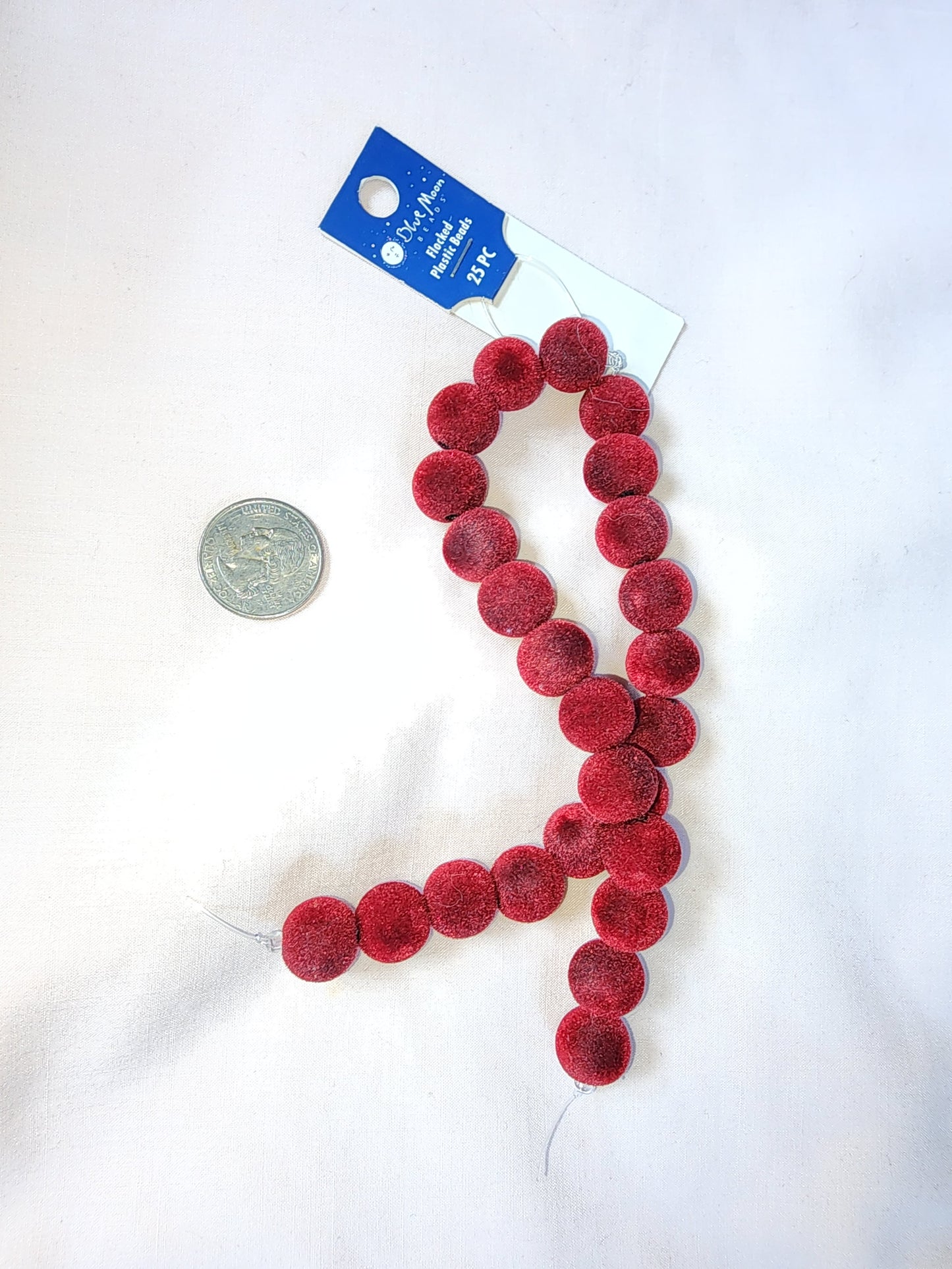Jewelry Destash, Flocked Velvet Beads