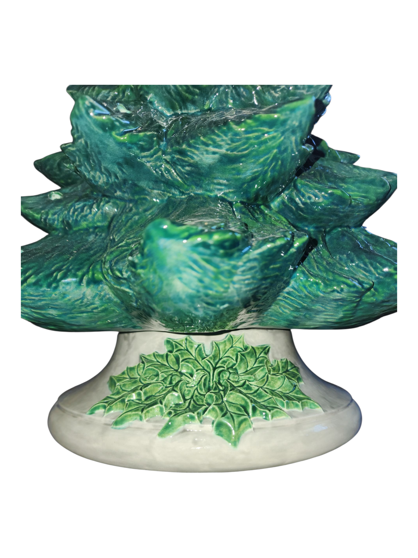 X-Large Ceramic Tree, Nowell with Holly Base