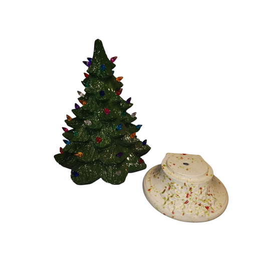 Large Ceramic Tree, Nowell Tree with Holly Base