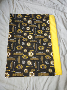 Licensed Pillowcase - NHL Boston Bruins Logo Cotton::Yellow Cotton
