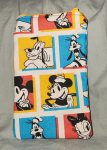 Zipper Pouch - Disney Mickey & Friends Block Cotton
