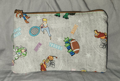 Zipper Pouch - Disney's Toy Story Characters Grey