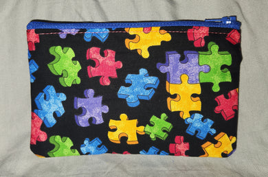 Zipper Pouch - Puzzle Pieces, Autism