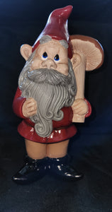 Ceramic Decoration - Gnome, with Boletus Mushroom
