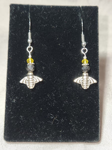 Earrings - Bumblebee crystal, Large