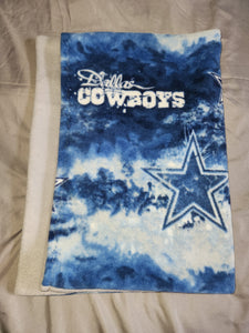 Licensed Pillowcase - NFL Dallas Cowboys Tie-Dye Fleece::Grey Fleece