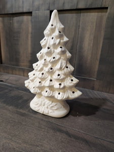 Ceramic Decoration - Customizable - Tree, Mantle: Medium; Lighted