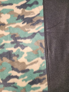 Throw Blanket - Camo Fleece::Black Fleece