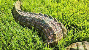 Ceramic Outdoor Decoration - Alligator, 3 pcs