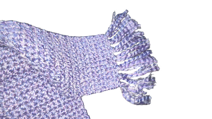 Crocheted Scarf: Lilac Blend - Lion's Brand Homespun: Purple Aster