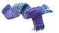 Crocheted Scarf: Purple, Blue, & Teal Blend - Premier, Puzzle: Hangman