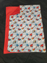 Licensed Pillowcase - Marvel Kawaii Flying Characters with Clouds Cotton::Red Cotton