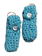 Handmade Crochet Chapstick Holder Keychain - Assorted Designs