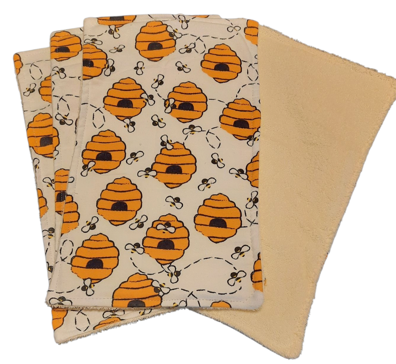 Soft Baby Burp Cloth, 4-Pack - Assorted Prints