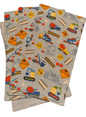 Soft Baby Burp Cloth, 4-Pack - Assorted Prints