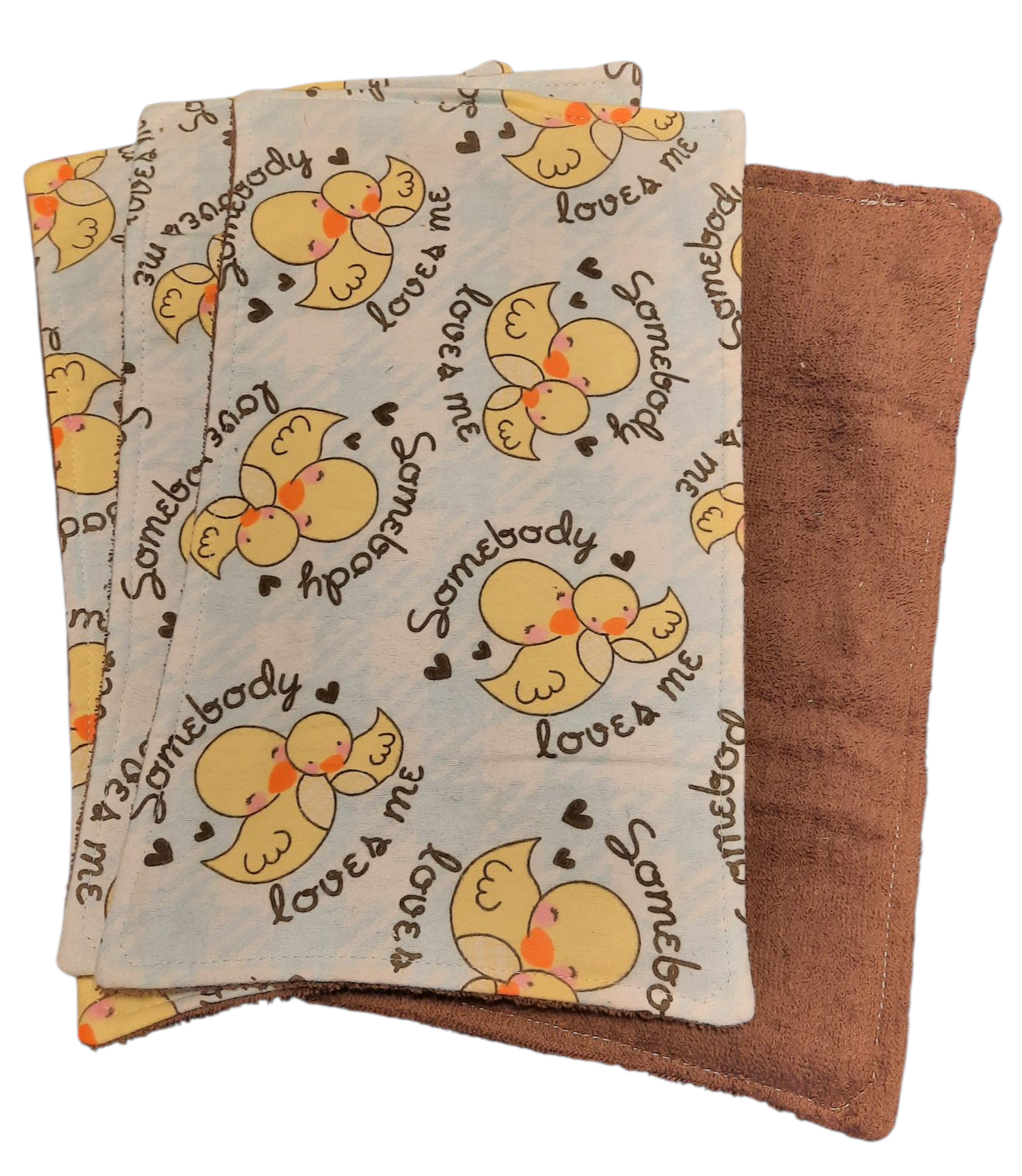 Soft Baby Burp Cloth, 4-Pack - Assorted Prints